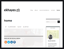 Tablet Screenshot of ellenhayes.com